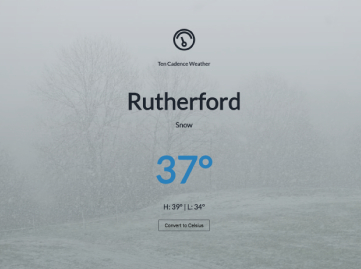 Ten Cadence Weather App